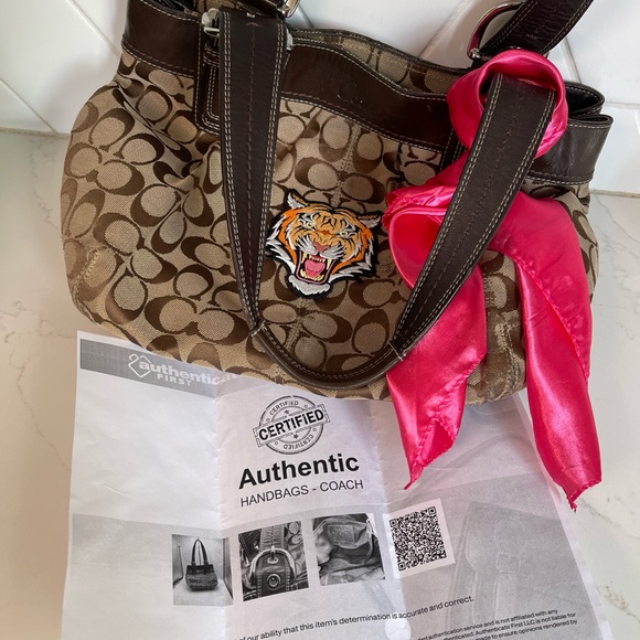 UPSTYLED, Vintage Coach Monogram Large Tote-COA - Picture 1 of 8